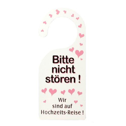 Türanhänger „Nicht Stören“ – Türhänger für die Flitterwochen – Lustiges Geschenk zur Hochzeit – Uds-11133